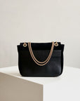 Petit Belle Suede Shoulder Bag Black