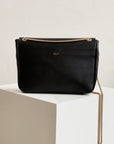 Belle Leather Shoulder Bag Black