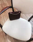 Petit Belle Suede Shoulder Bag Burgundy