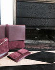 Petit Belle Suede Shoulder Bag Burgundy