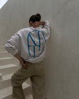 Beige/black 'MIMI' Sweatshirt