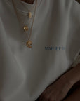 Off-white/blue 'MIMI' Sweatshirt