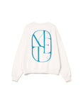 Off-white/blue 'MIMI' Sweatshirt
