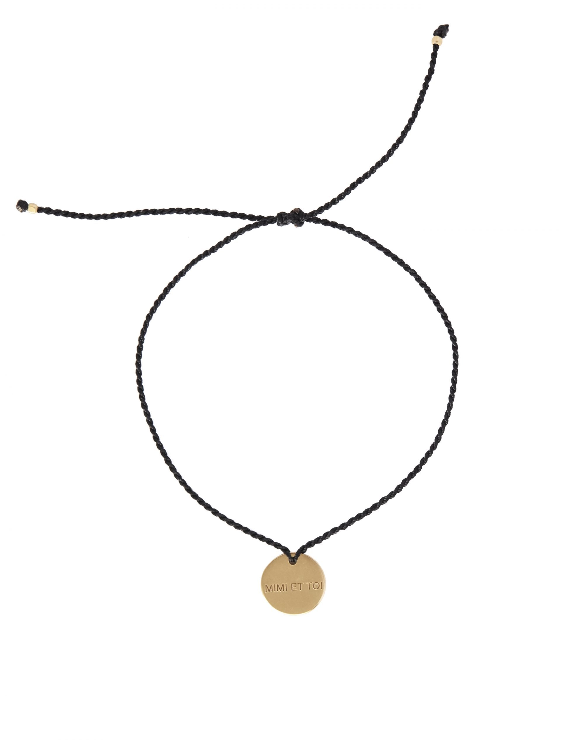Mimi Black XO Bracelet Gold