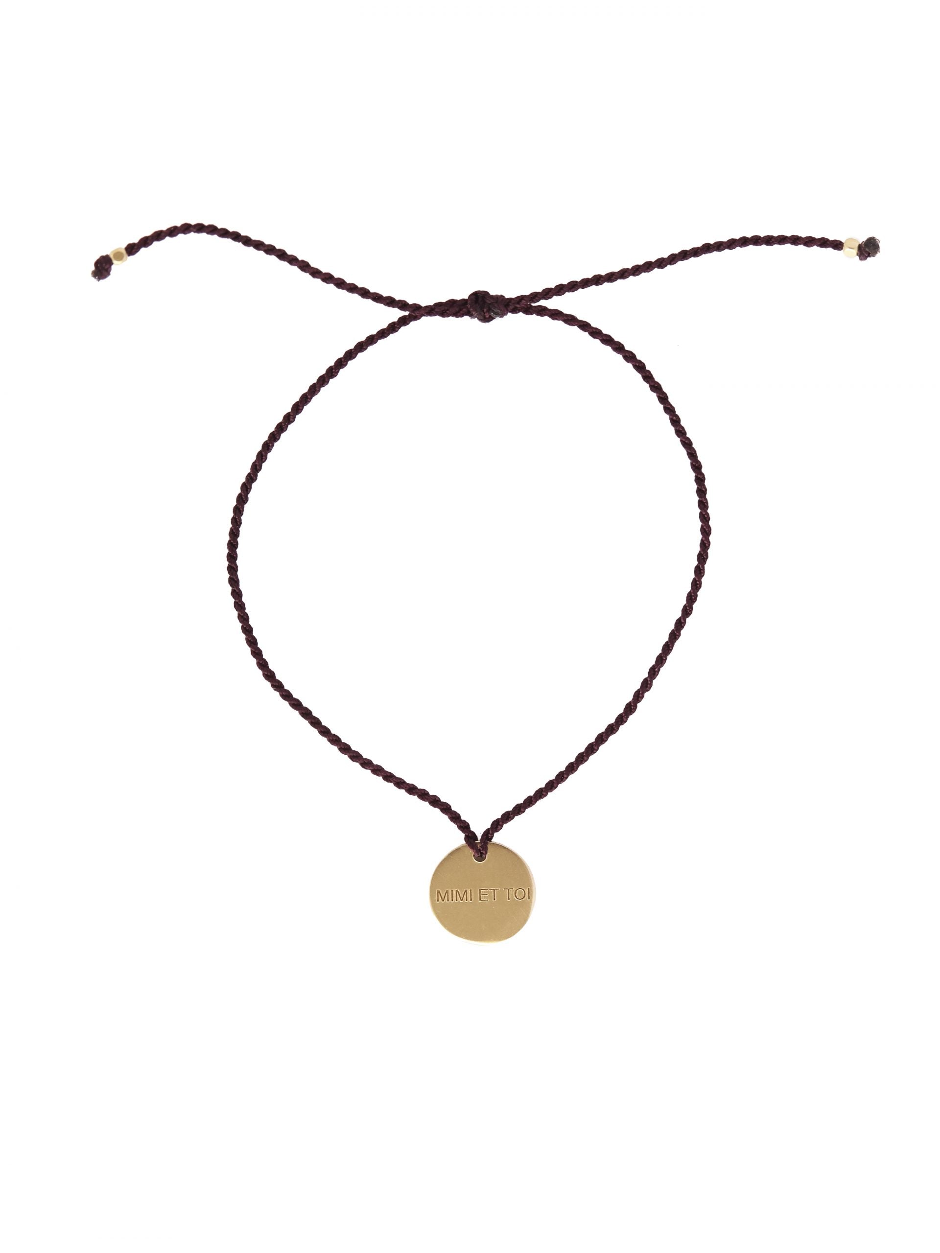 Mimi XO Purple Bracelet Gold