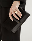 Spencer Leather and Suede Wallet Black