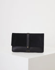 Spencer Leather and Suede Wallet Black