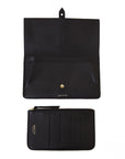 Spencer Leather and Suede Wallet Black