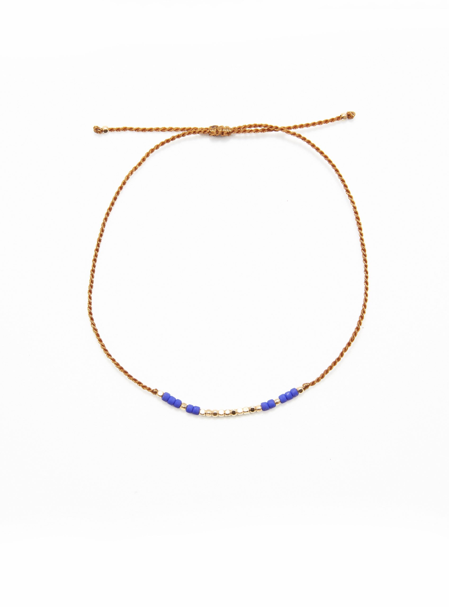 Flori Bracelet Gold - Lapis