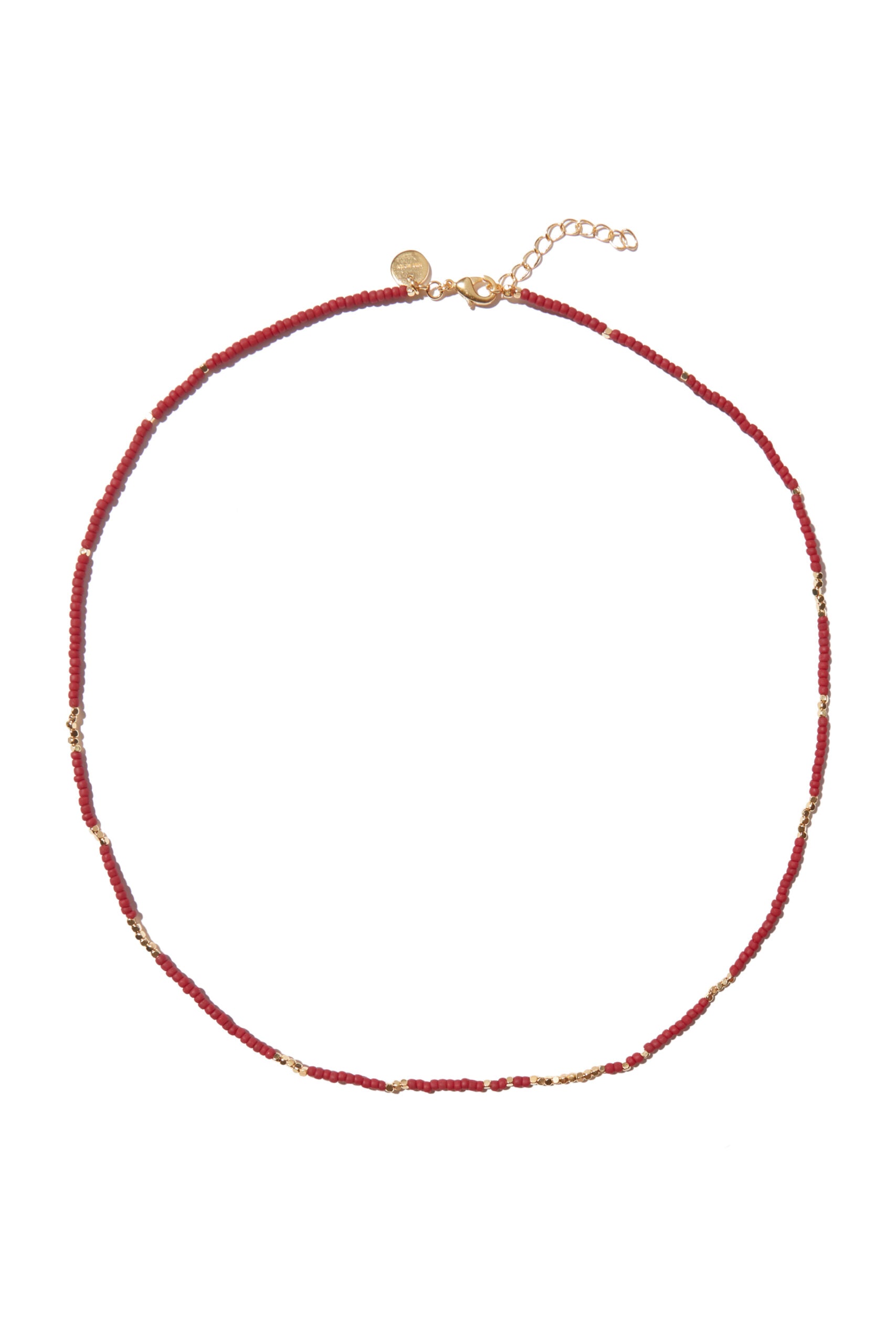 Mae necklace burgundy