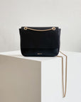 Petit Belle Leather Shoulder Bag Black