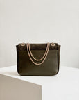Petit Belle Suede Shoulder Bag Green