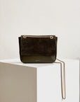 Petit Belle Suede Shoulder Bag Green