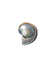 Grand spiral shell pendant blue