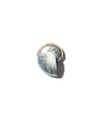 Petit spiral shell pendant blue