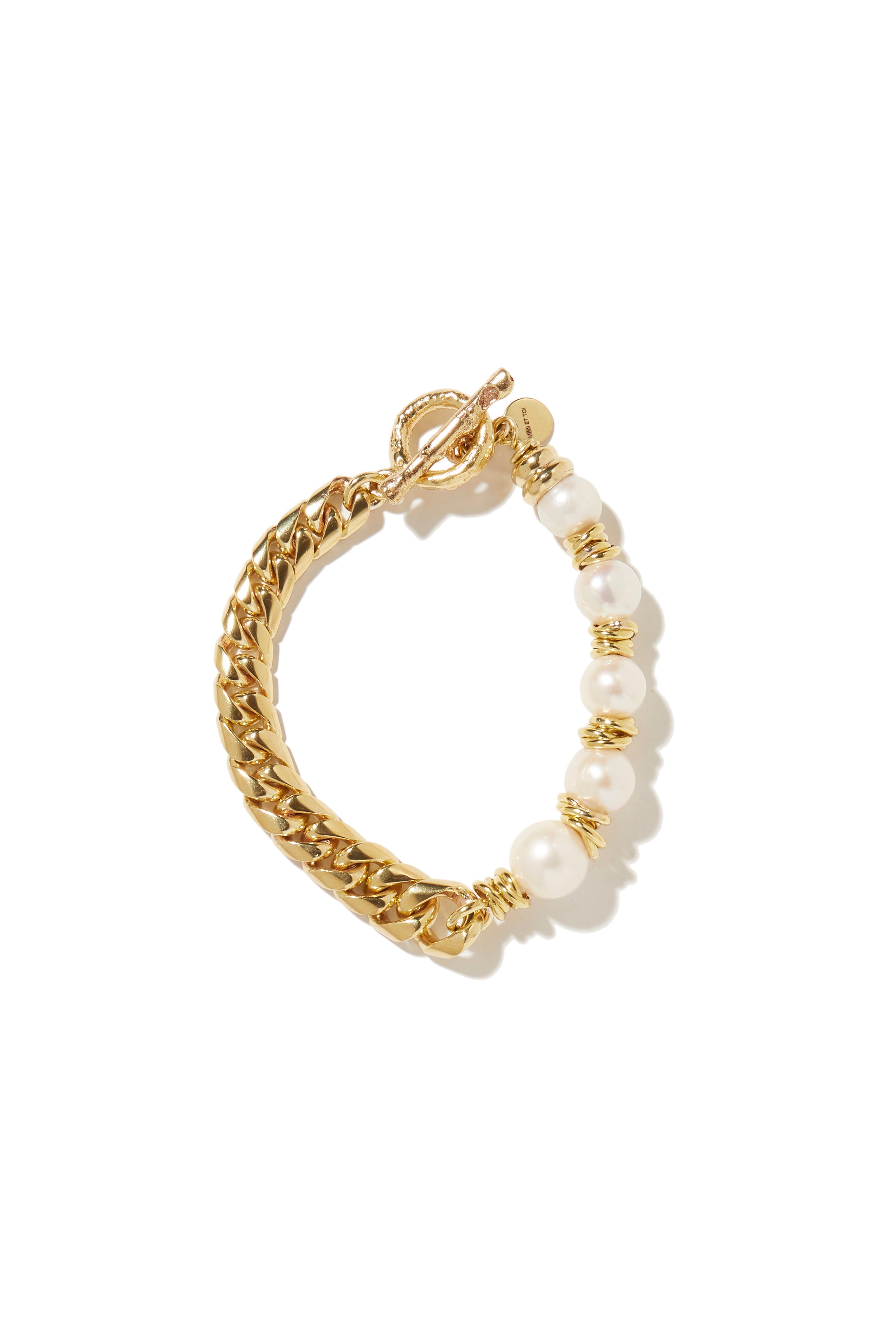 Sloane brass polished bracelet