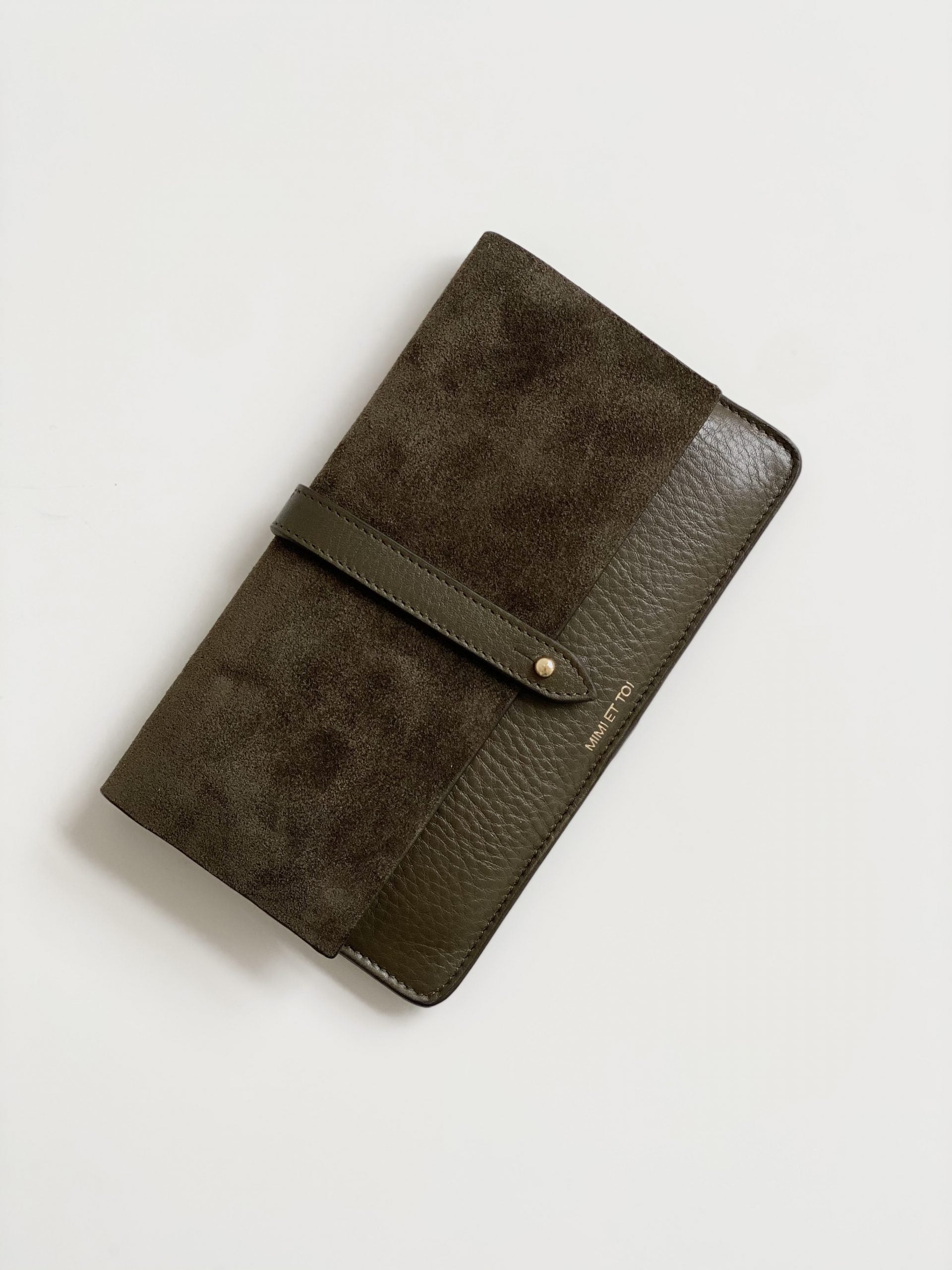 Spencer Leather and Suede Wallet Green
