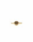 Little Oval Plain Ring Gold