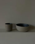 Ceramic bowl beige & black