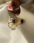 Square Onyx Ring 14-Karat Gold