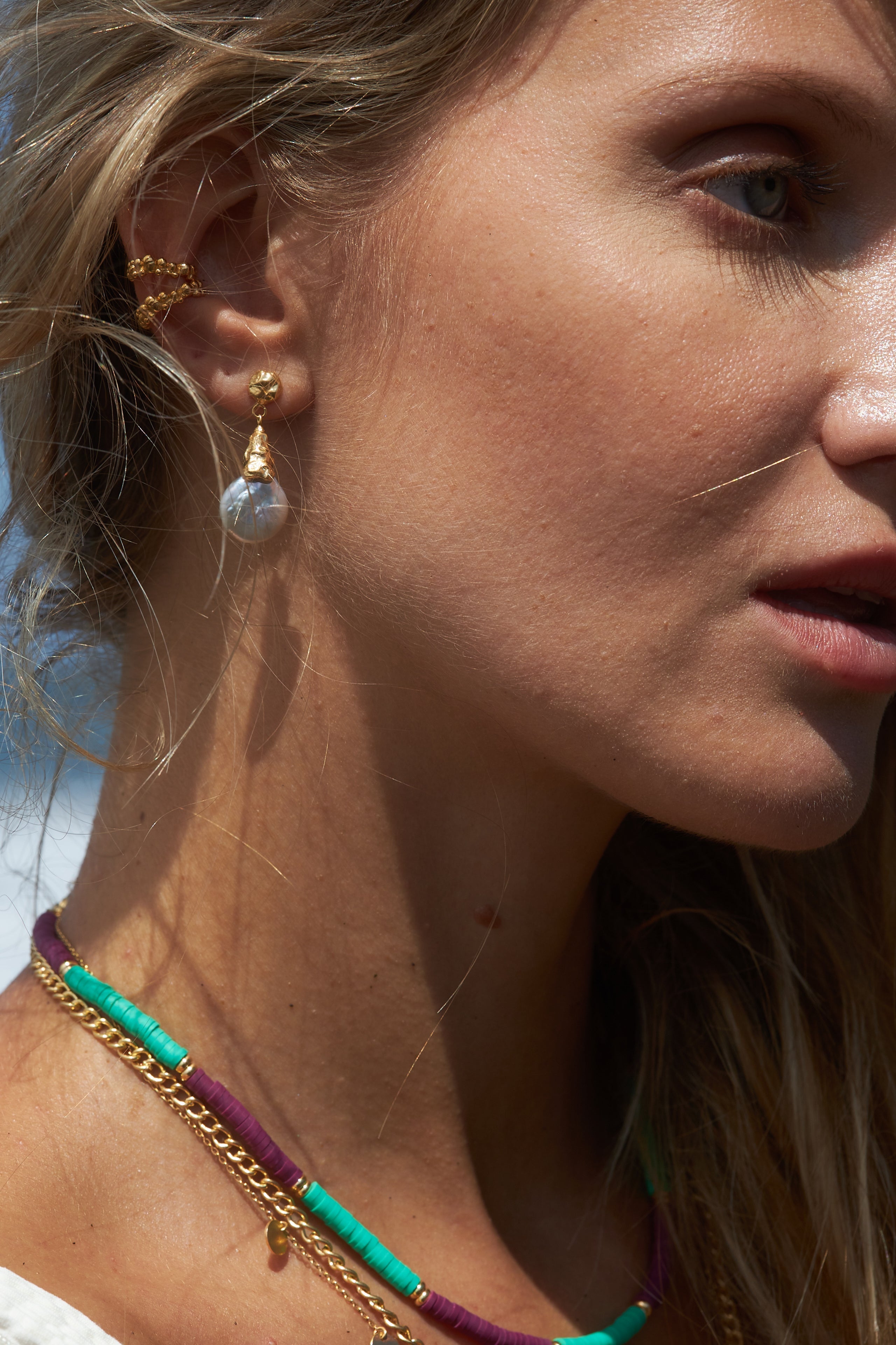 Kennedy purple/turquoise necklace – MIMI ET TOI