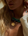 Kennedy green/blue necklace