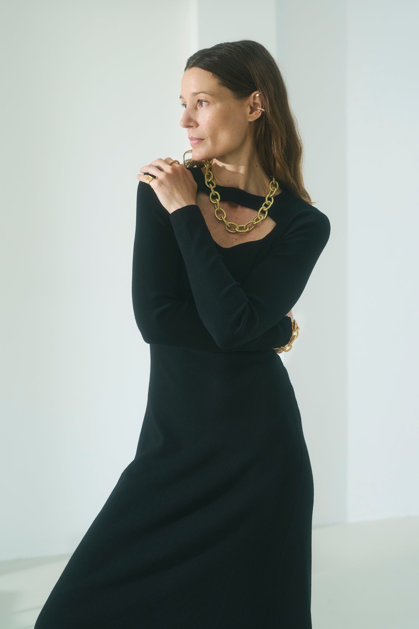 Coco necklace brass