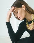 Coco necklace brass