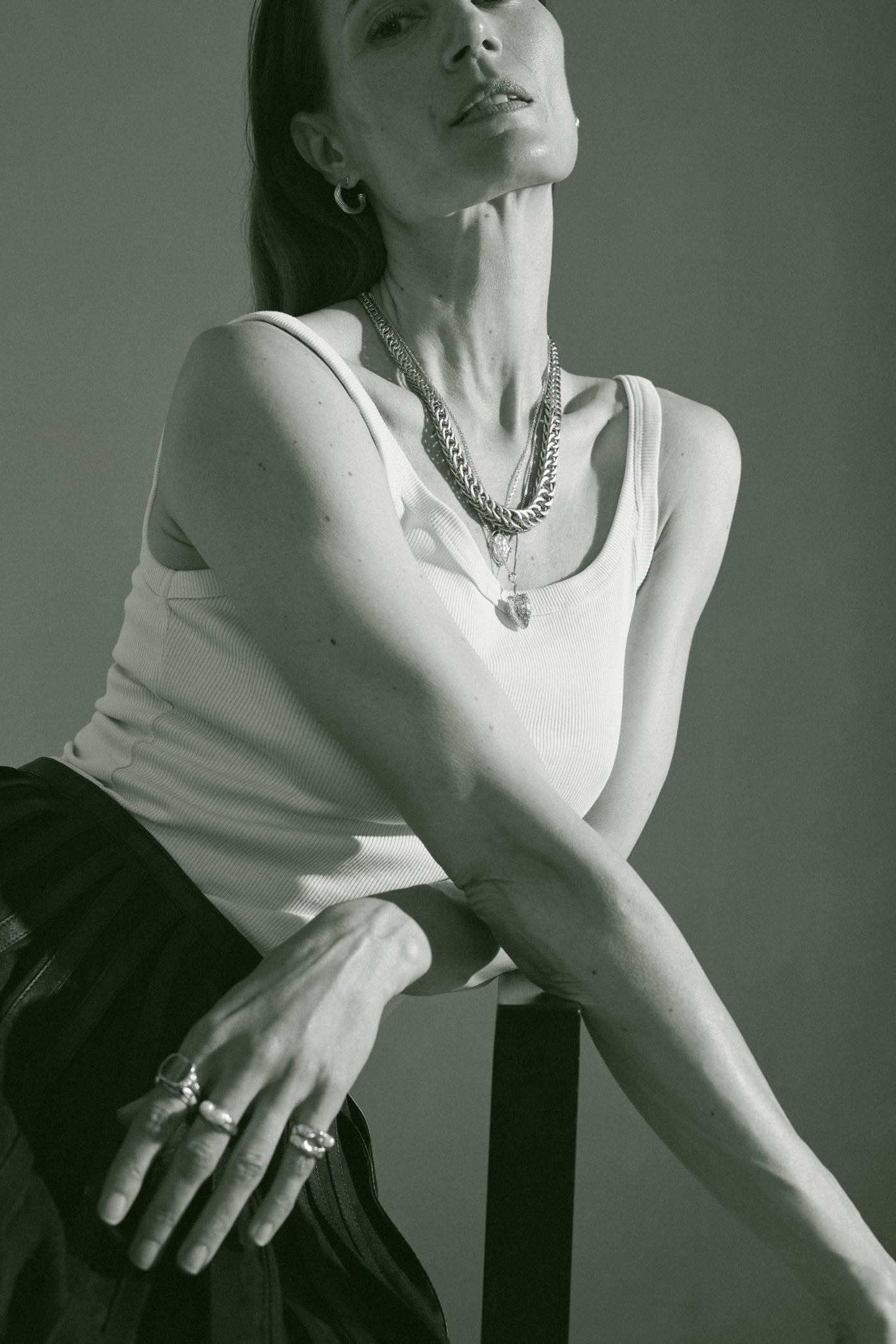 Caine Necklace brass