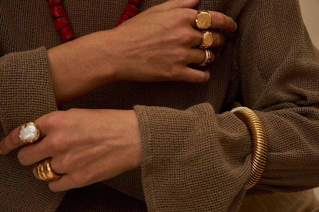 Jovi bracelet brass