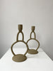 Beige candle holders