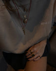 Beige/black 'MIMI' Sweatshirt