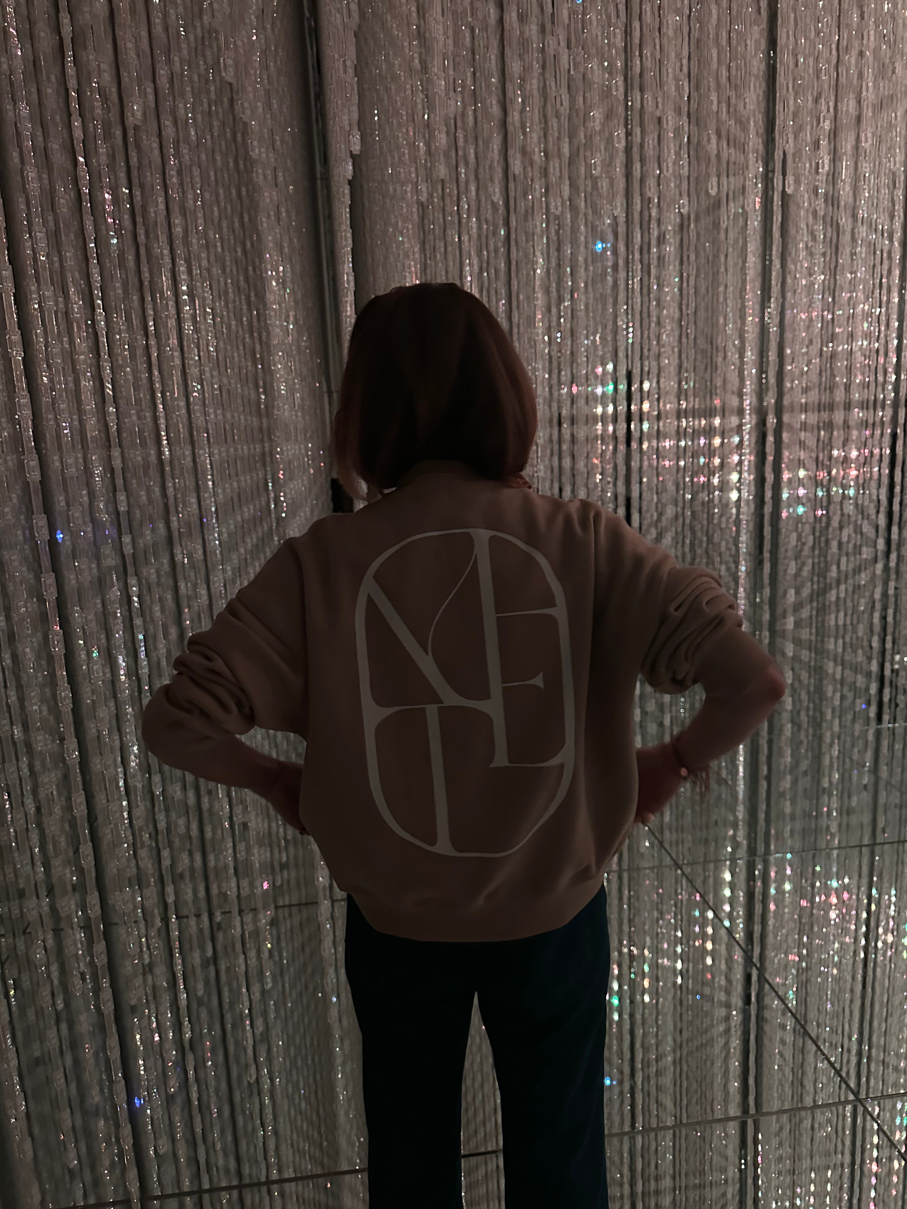 Beige/black 'MIMI' Sweatshirt