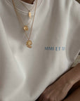 Beige/black 'MIMI' Sweatshirt