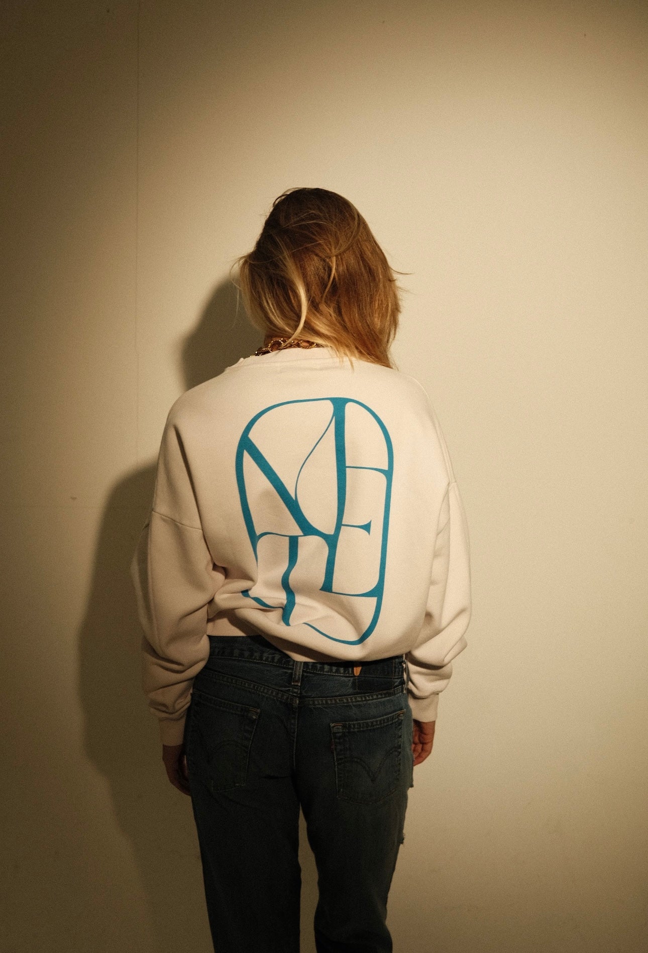 Beige/black 'MIMI' Sweatshirt