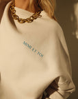Beige/black 'MIMI' Sweatshirt