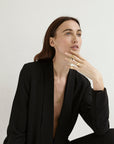 Signet Etoile Large Ring Gold