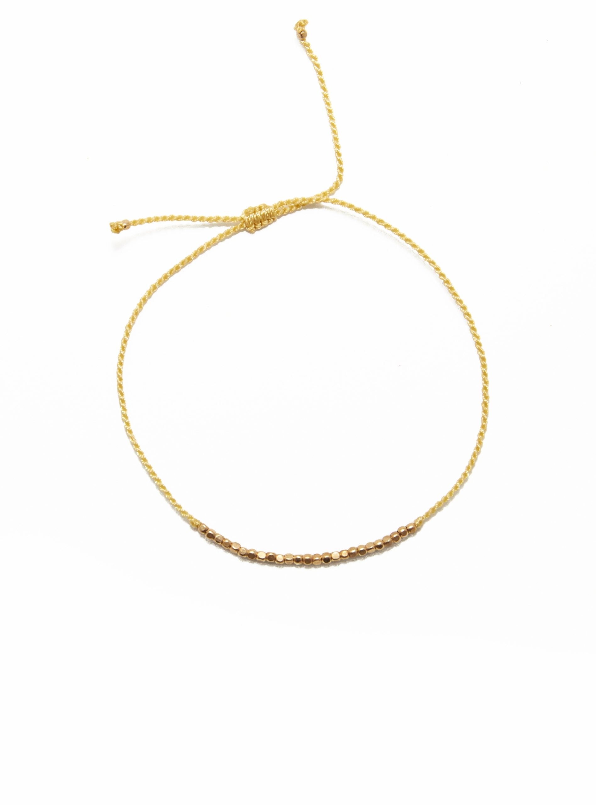 Flori Bracelet Gold - Beads Yellow