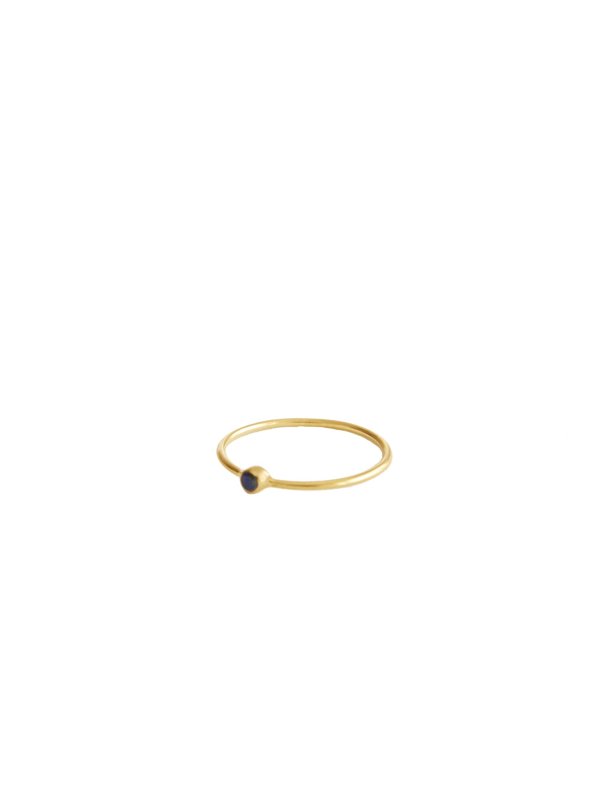 Petite Pierre Azul Ring Gold