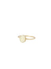 Petite Oval Creme Gold Ring