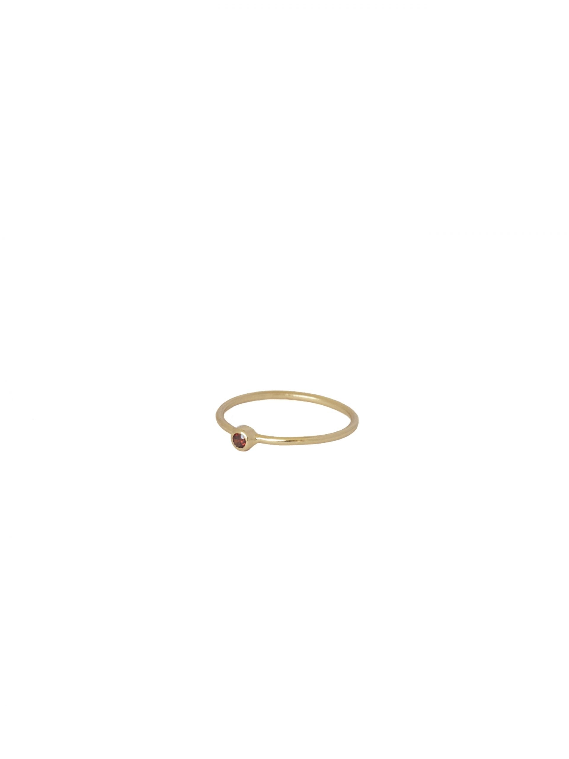 Petite Pierre Rouge Ring Gold