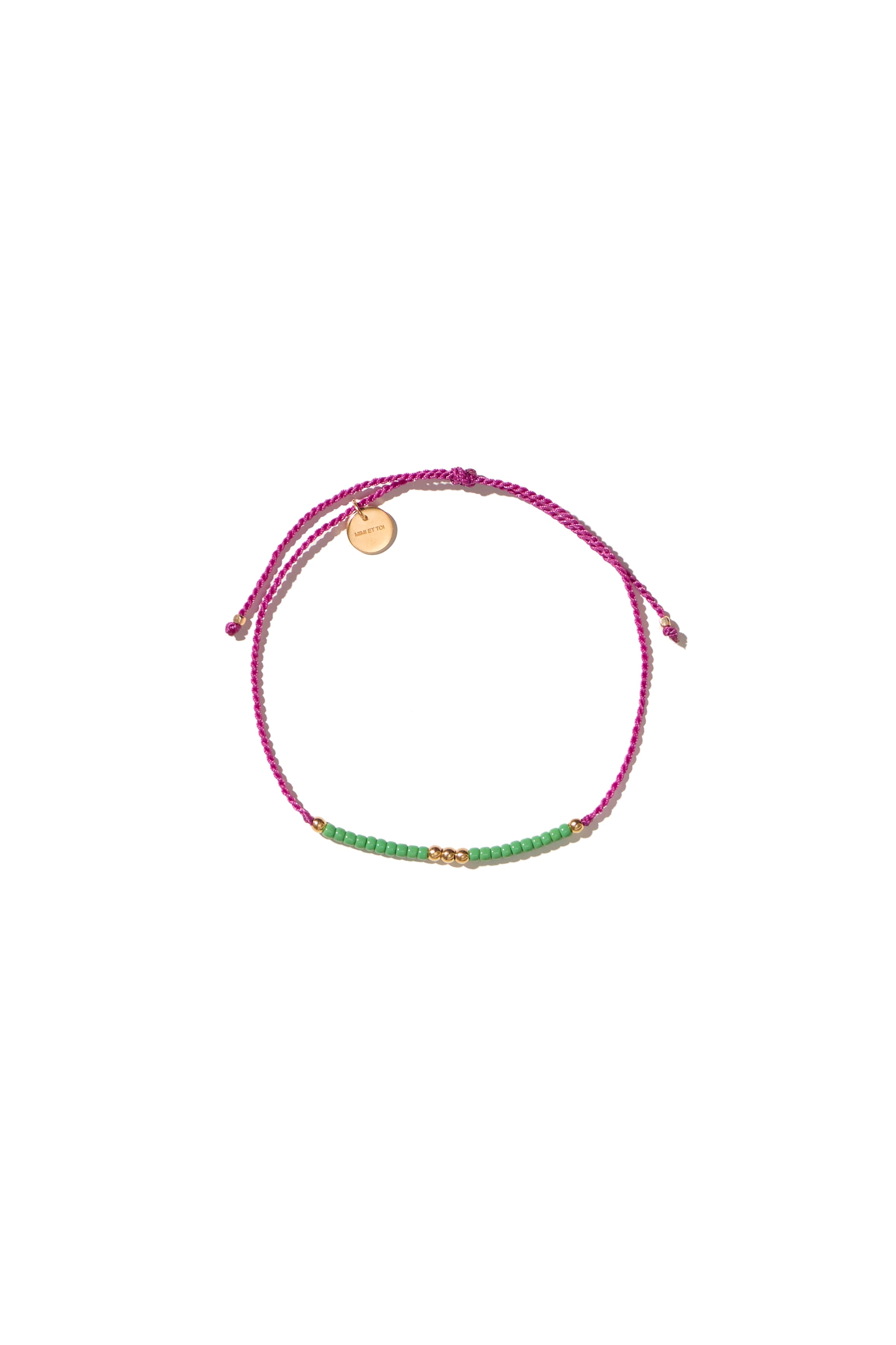 Flori purple green beads