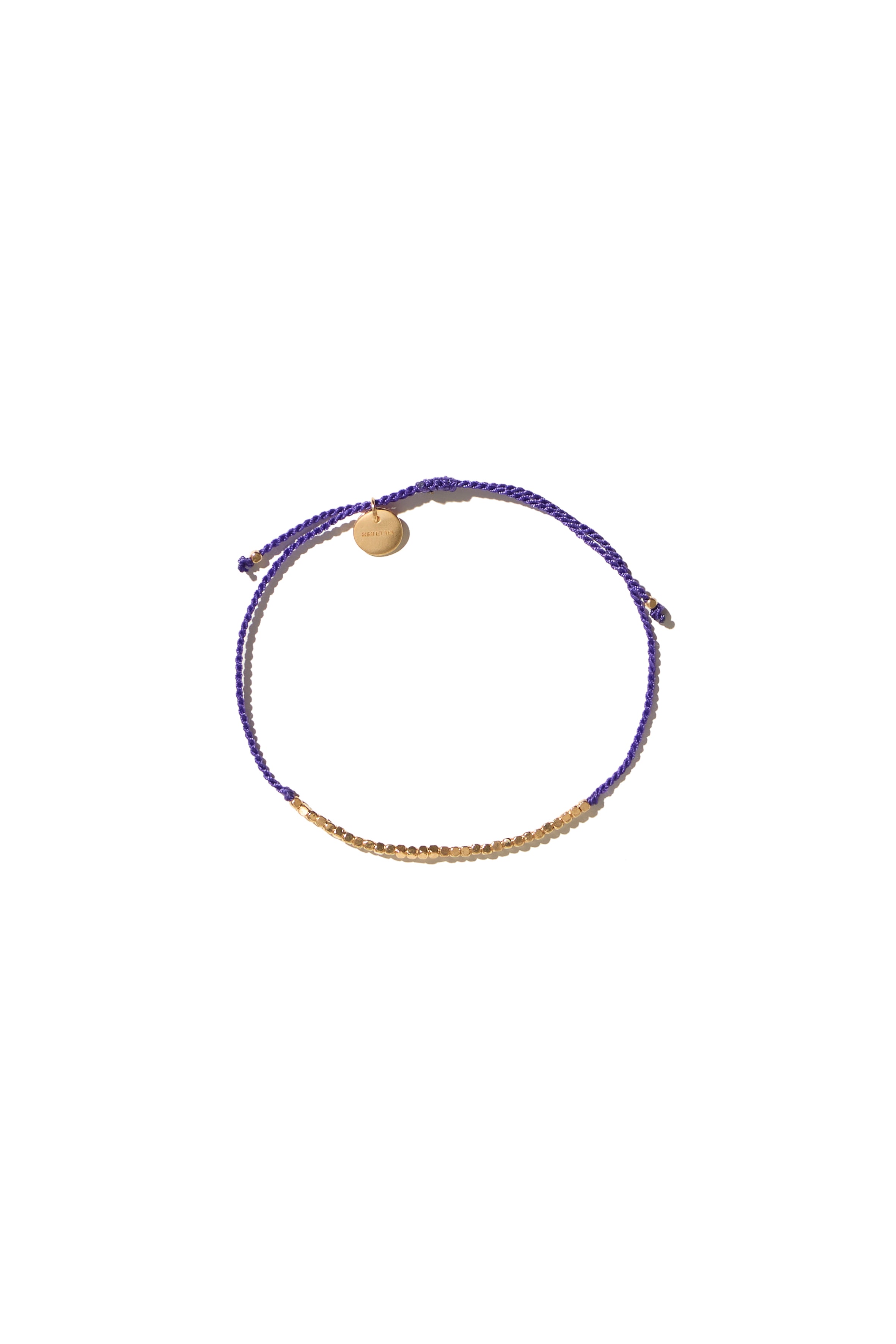 Flori purple gold beads