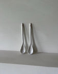 Ceramic Nordic vanilla spoons